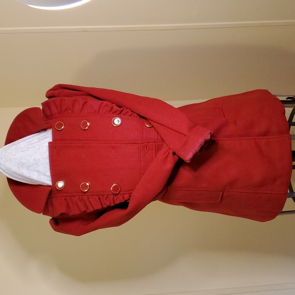 Red mid-length Winter Coat